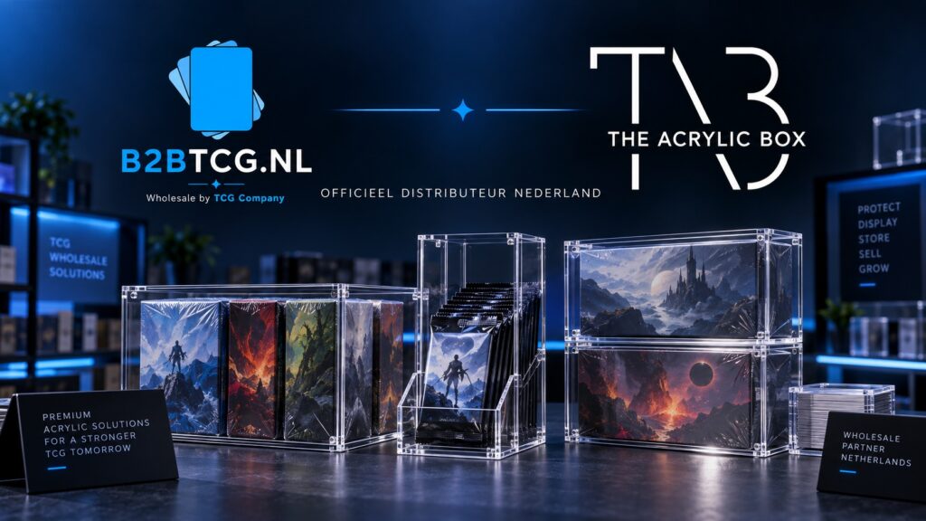 B2BTCG officieel distributeur van The Acrylic Box